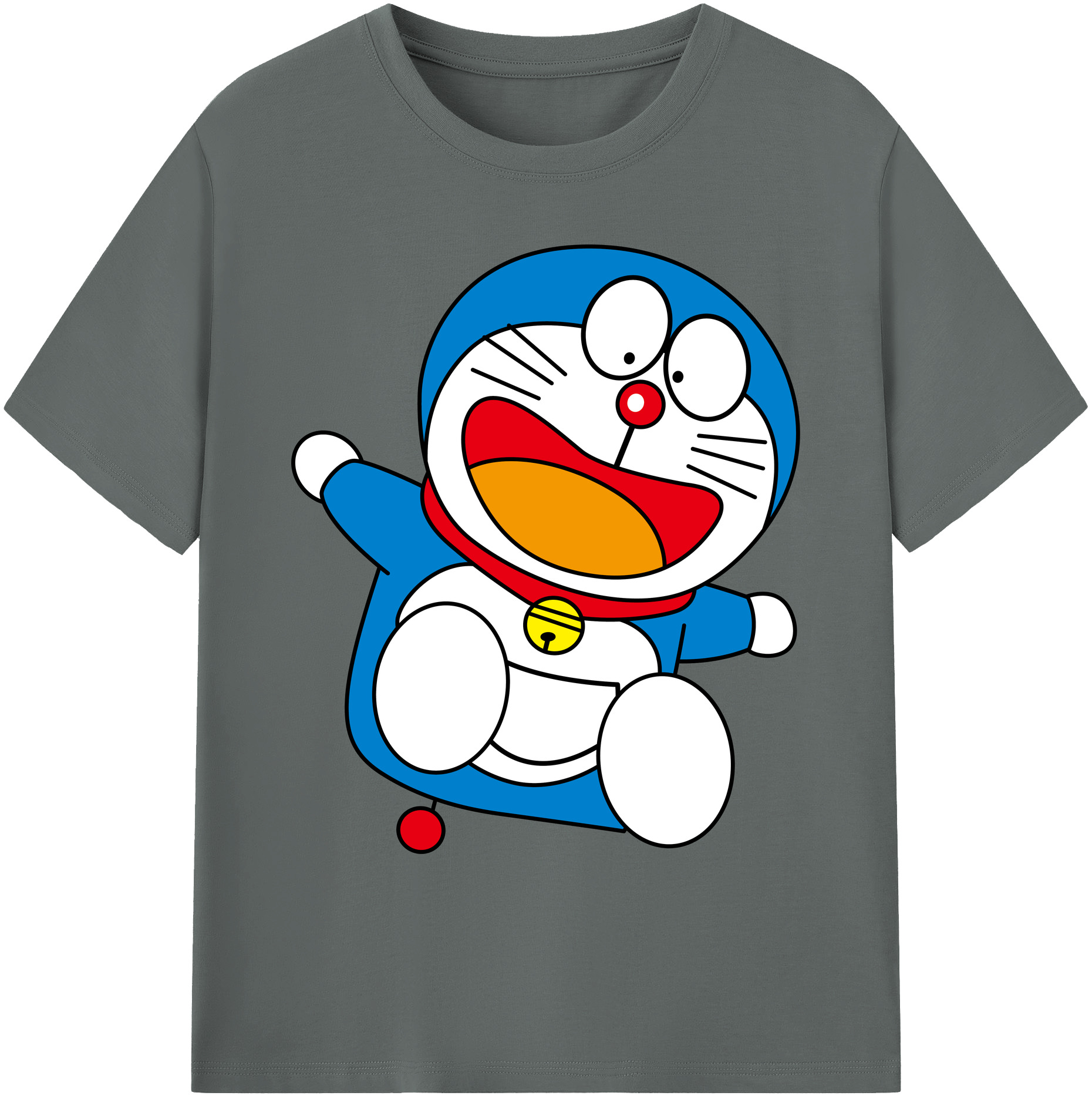 （画像用） ドラえもん Doraemon 綿100％ メンズ半袖Tシャツ｜肌触りやわらか＆通気性